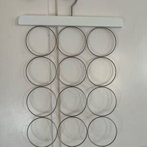 White and Silver Wall Hanging Organizer